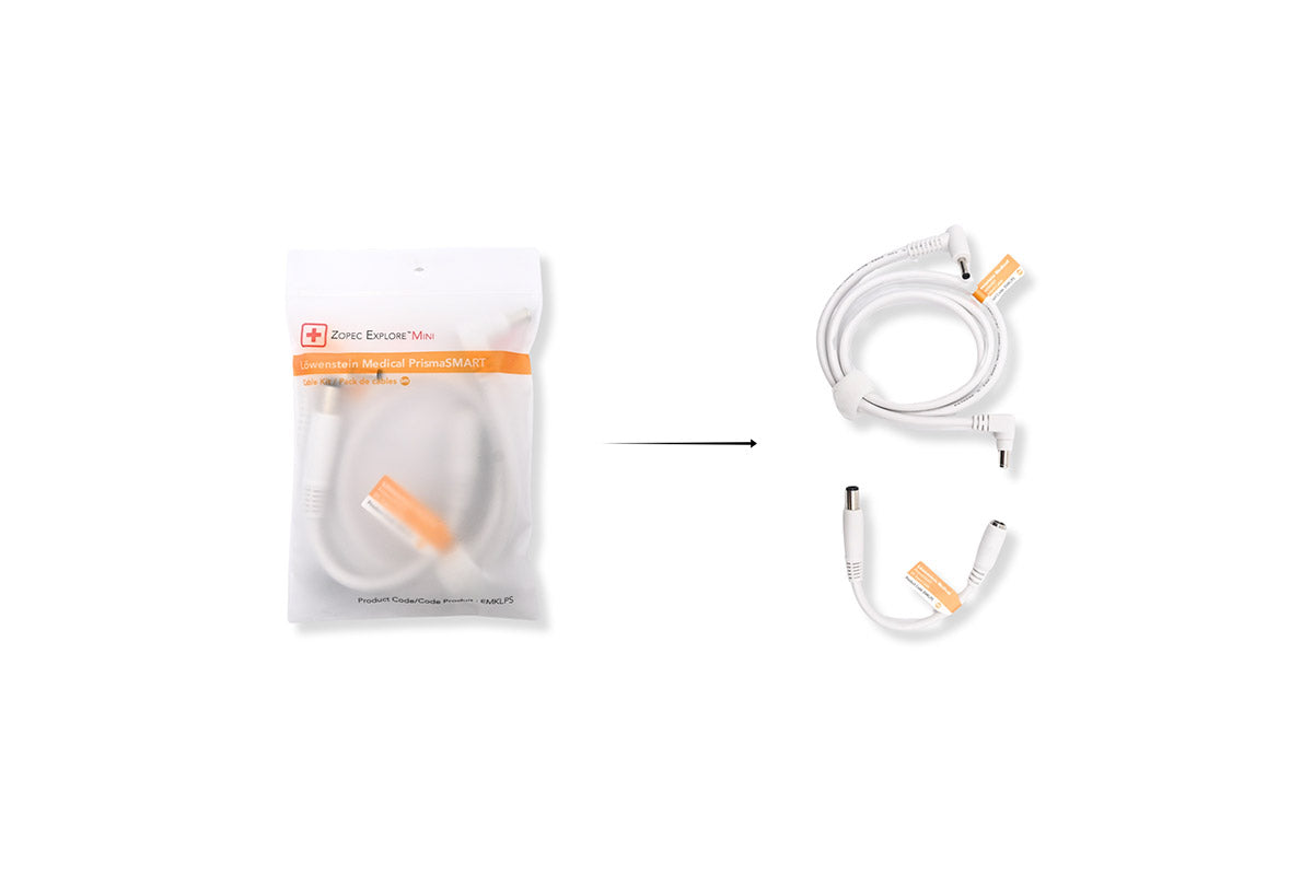 Zopec Explore Mini DC Output & Input Cables for Löwenstein Medical prismaSMART