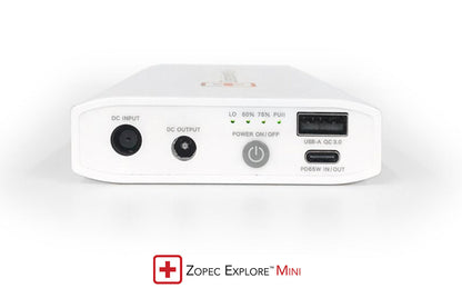 Zopec Explore Mini DC Multi-Voltage Smart Travel & UPS Battery System 99.5Wh (AirMini and AirSense 11)