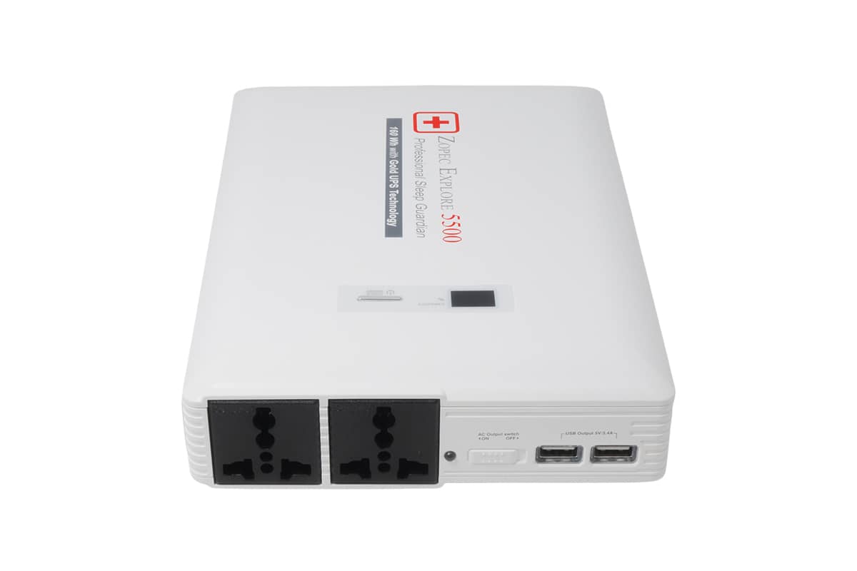 Zopec Explore 5500 AC Premium Travel & UPS Battery System 160Wh