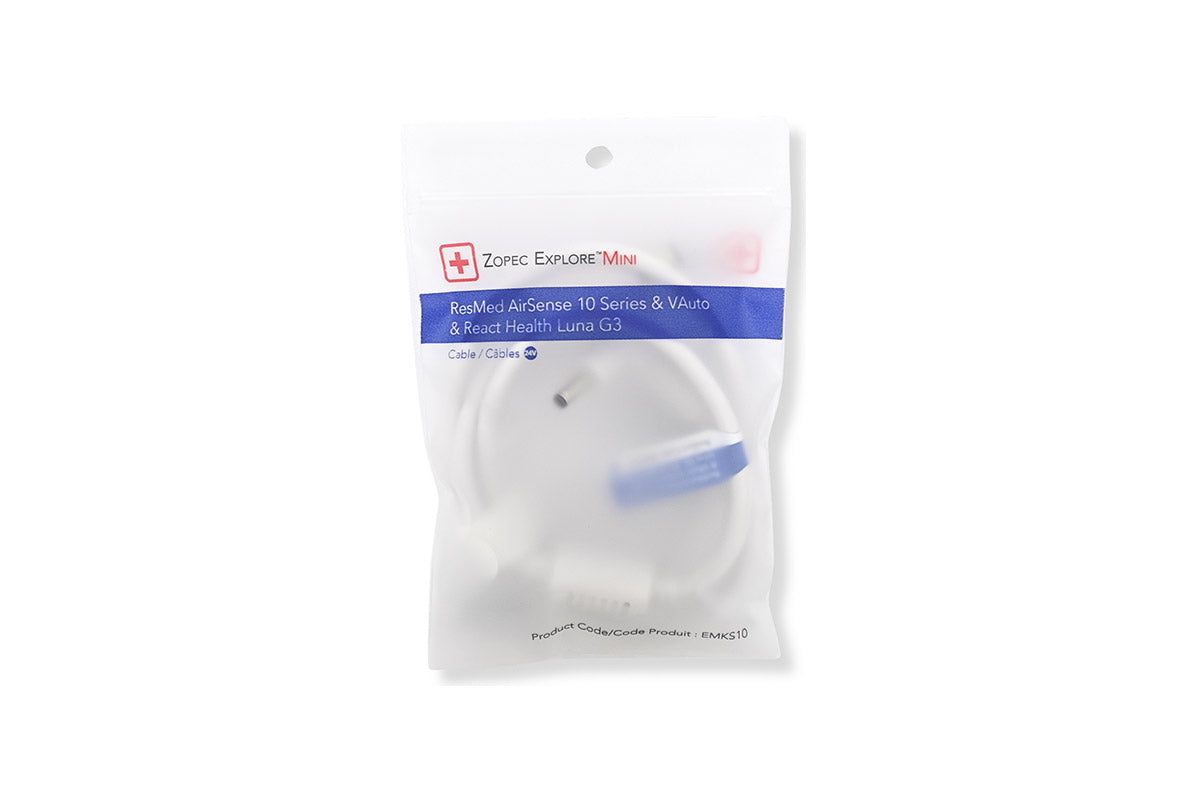 Zopec Explore Mini DC Output Cable for ResMed AirSense 10 & BMC Luna G3